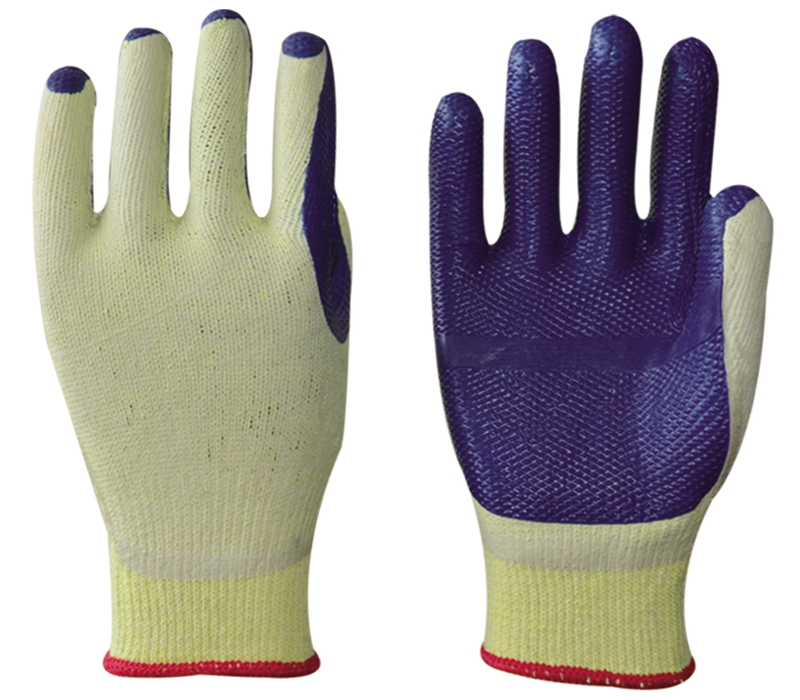 RUBBER COATED WORK GLOVES